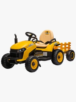 Alex's Garage Eltraktor med Trailer, Gul