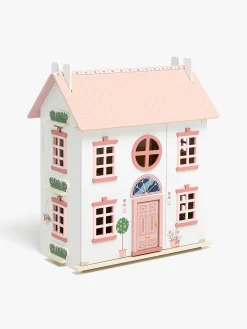 Alice & Fox Dukkehus med Møbel & 4 Dukker, Pink