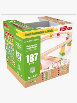 Alpha BoosterZ Track Connectors All In One Block Box Premium Byggesæt 187 Dele