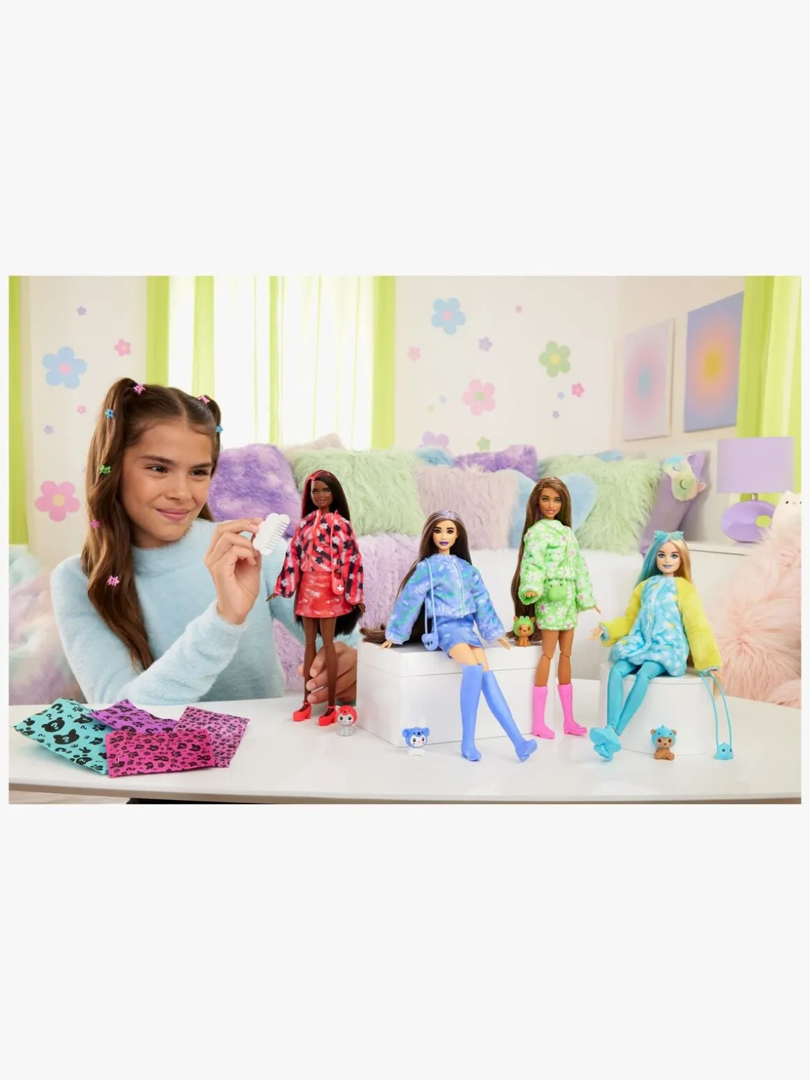 Barbie Cutie Reveal Dukke Animal Series Delfin