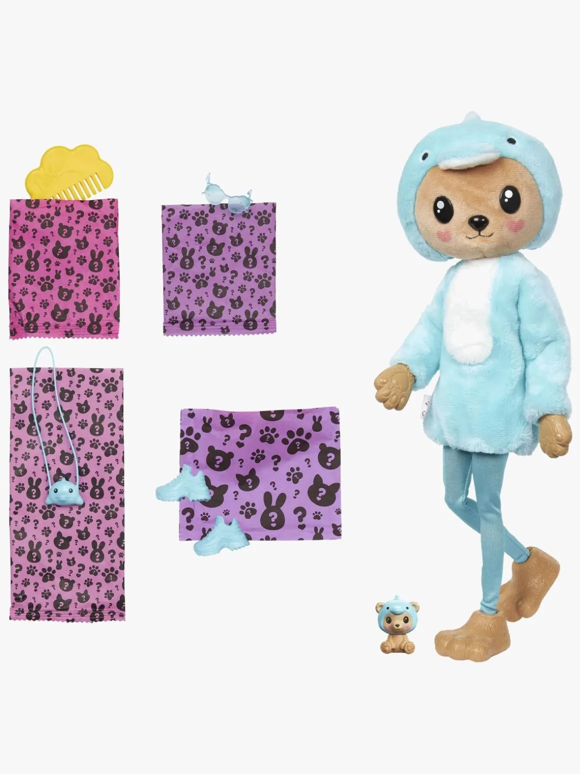 Barbie Cutie Reveal Dukke Animal Series Delfin