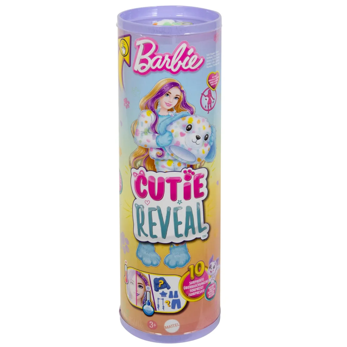 Barbie Cutie Reveal Dukke med Regnbuefarvet Dalmatiner
