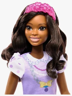 Barbie My First Dukke Brunt Hår med Puddel