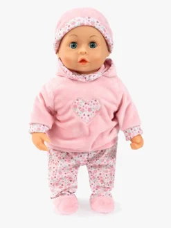 Bayer Design First Words  Interaktiv Dukke 38cm, Pink Blomster