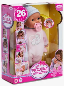 Bayer Design Piccolina Interaktiv Dukke 38 cm, Lyserødt Lam