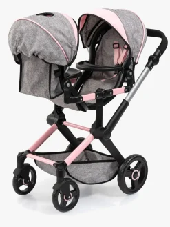 Bayer Design Xeo Twin Tvillingedukkevogn, Grå