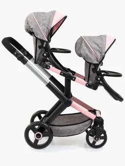 Bayer Design Xeo Twin Tvillingedukkevogn, Grå