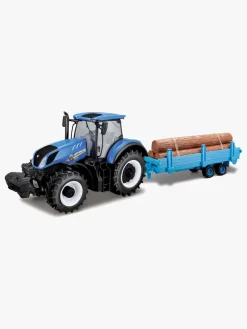 BB Junior Farmland New Holland Traktor T7.315 med Tømmertrailer 1:32