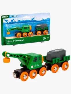 BRIO 33698 Togvogn med kran