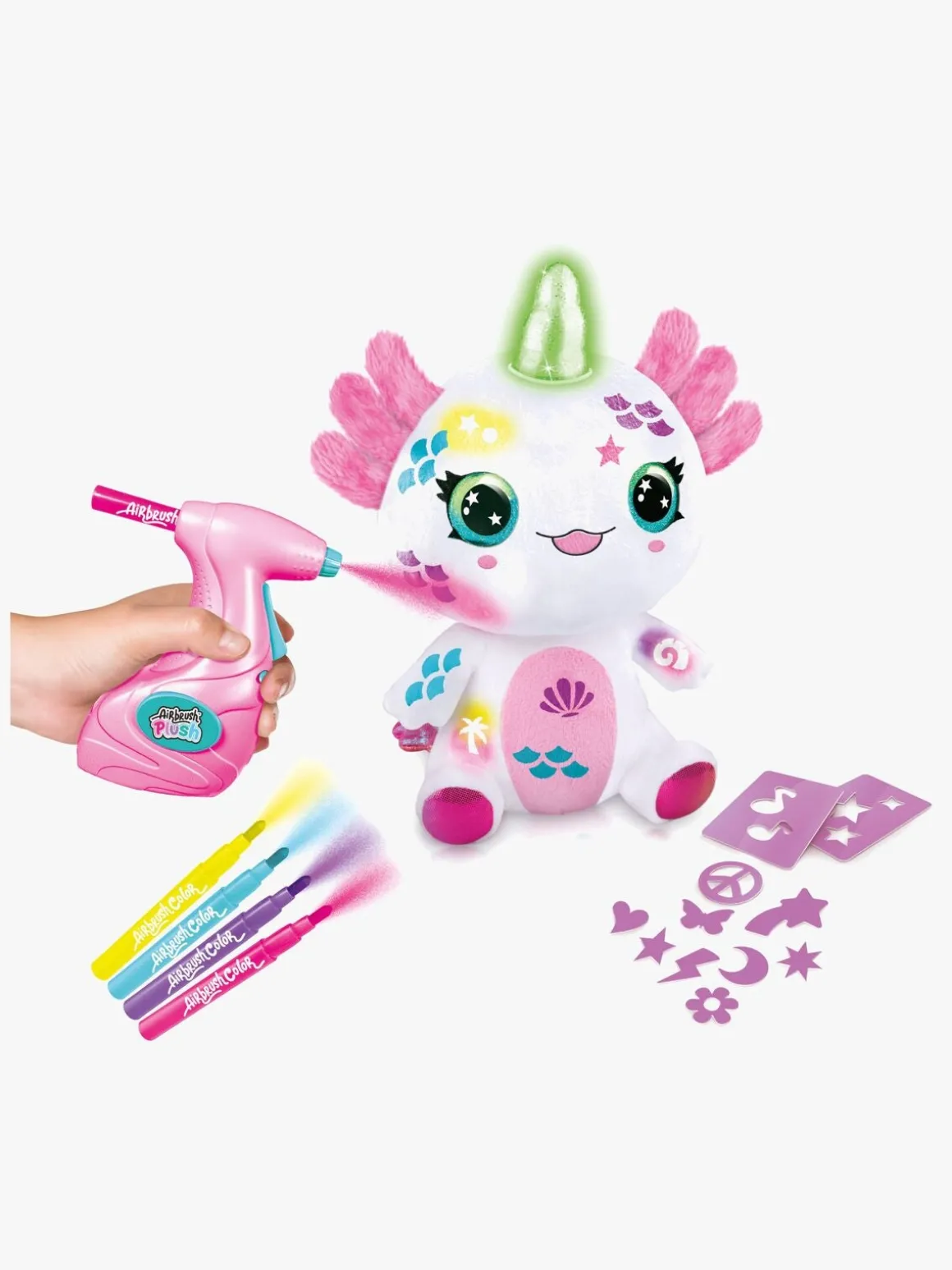 Canal Toys Airbrush Plush Bamse Axolotl