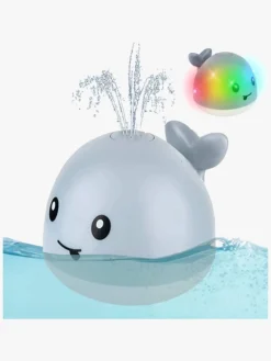 CarloBaby Badelegetøj Vandsprøjtende Hval m. Lys, Grå