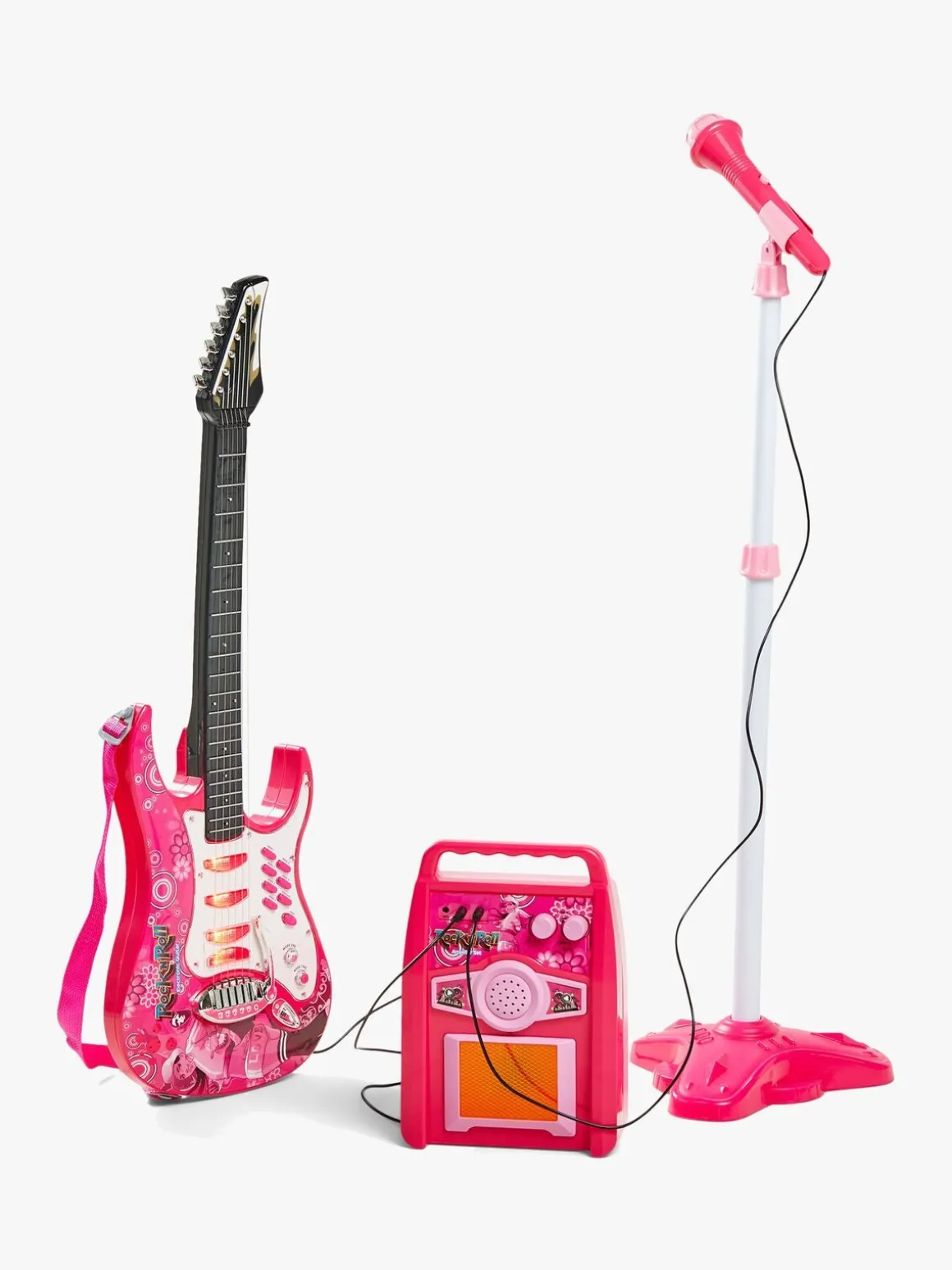 Cloudberry Castle Legetøjsguitar med Mikrofon & Højttaler, Pink