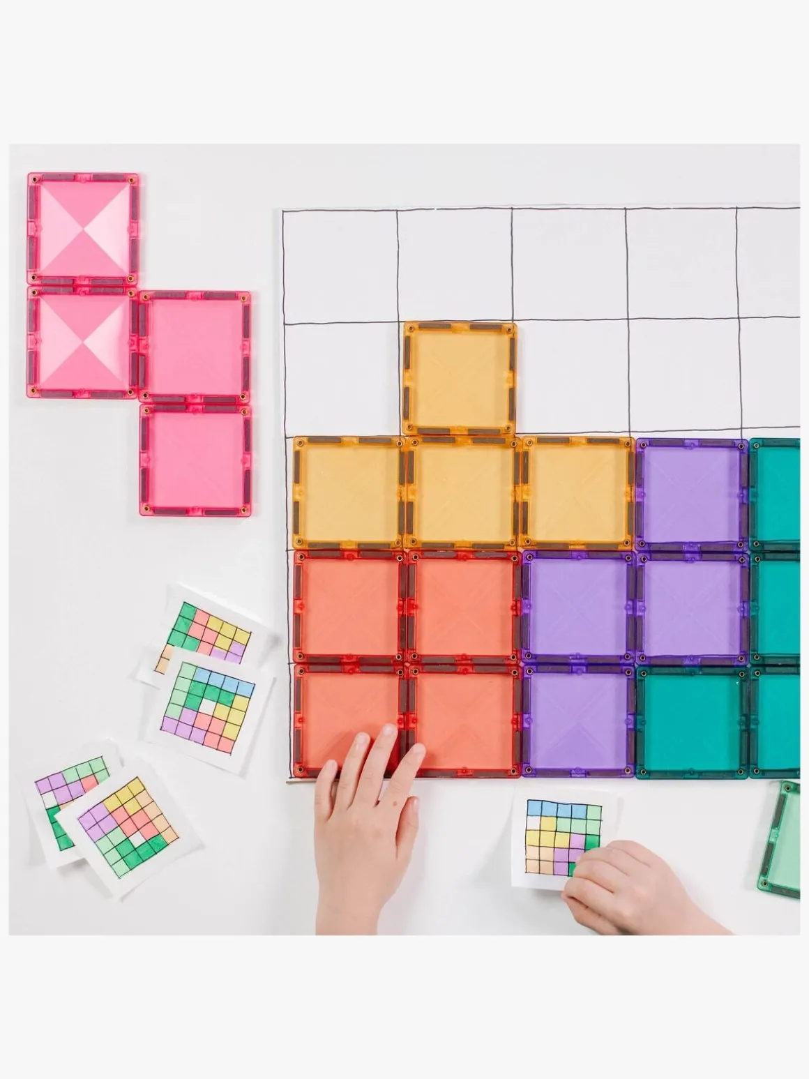 Connetix Magnetisk Byggeklods Pastel Square 40 Dele