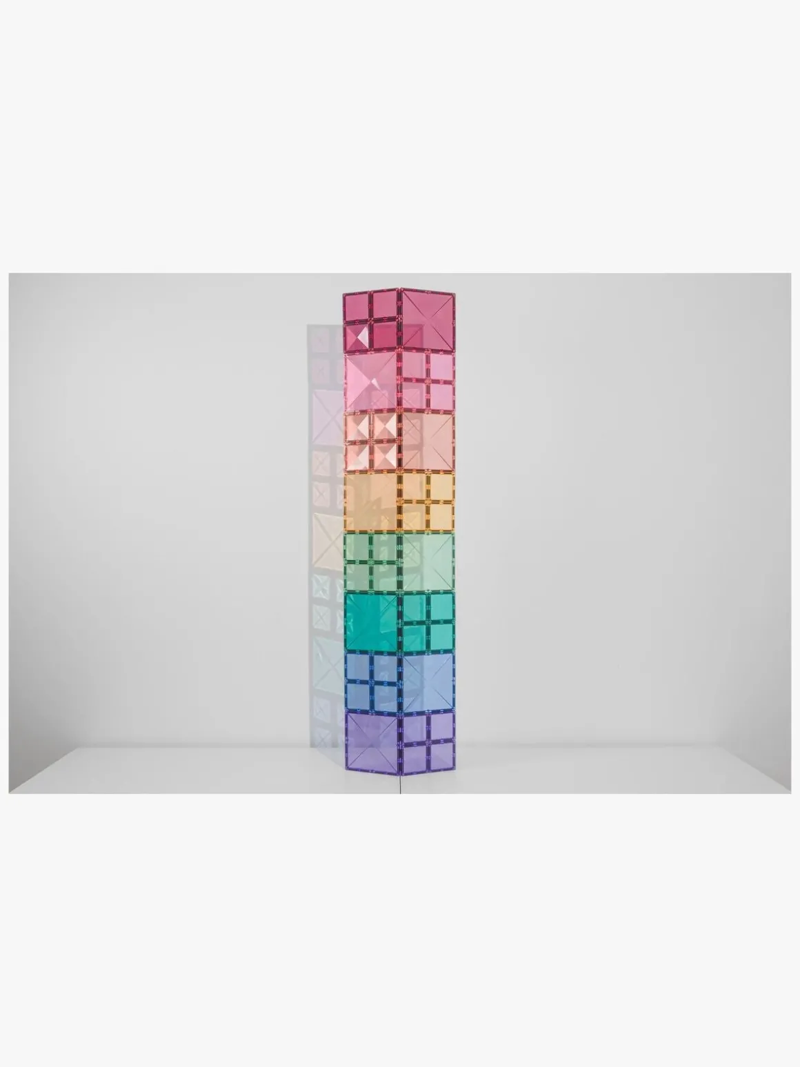 Connetix Magnetisk Byggeklods Pastel Square 40 Dele