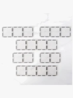 Connetix Magnetiske Byggeklodser Clear Rektangel 12 Dele