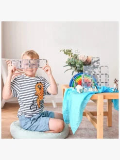 Connetix Magnetiske Byggeklodser Clear Rektangel 12 Dele