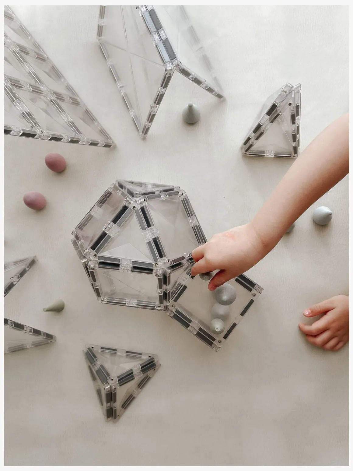 Connetix Magnetiske Byggeklodser Clear Startsæt 34 Dele