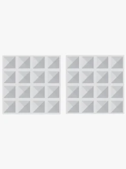 Connetix Magnetiske Byggeklodser Bundplader Clear 2-pak