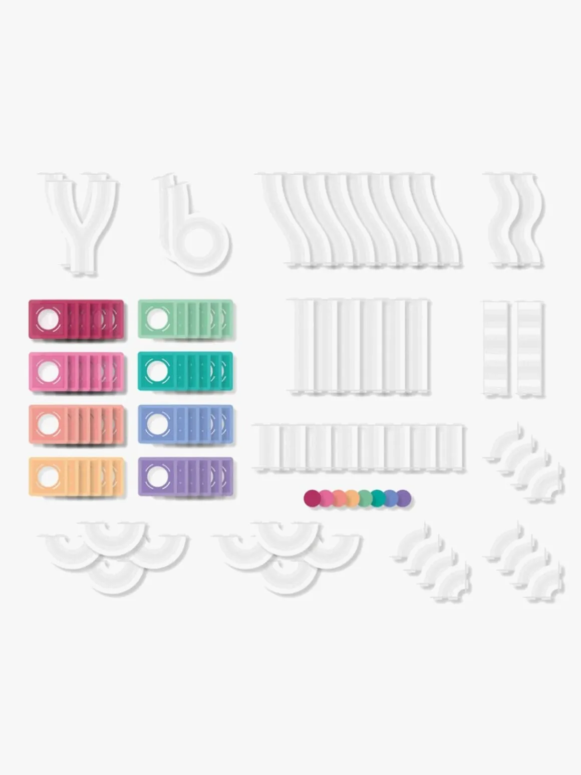 Connetix Magnetiske Byggeklodser Pastel Ball Run Pack 106 Dele