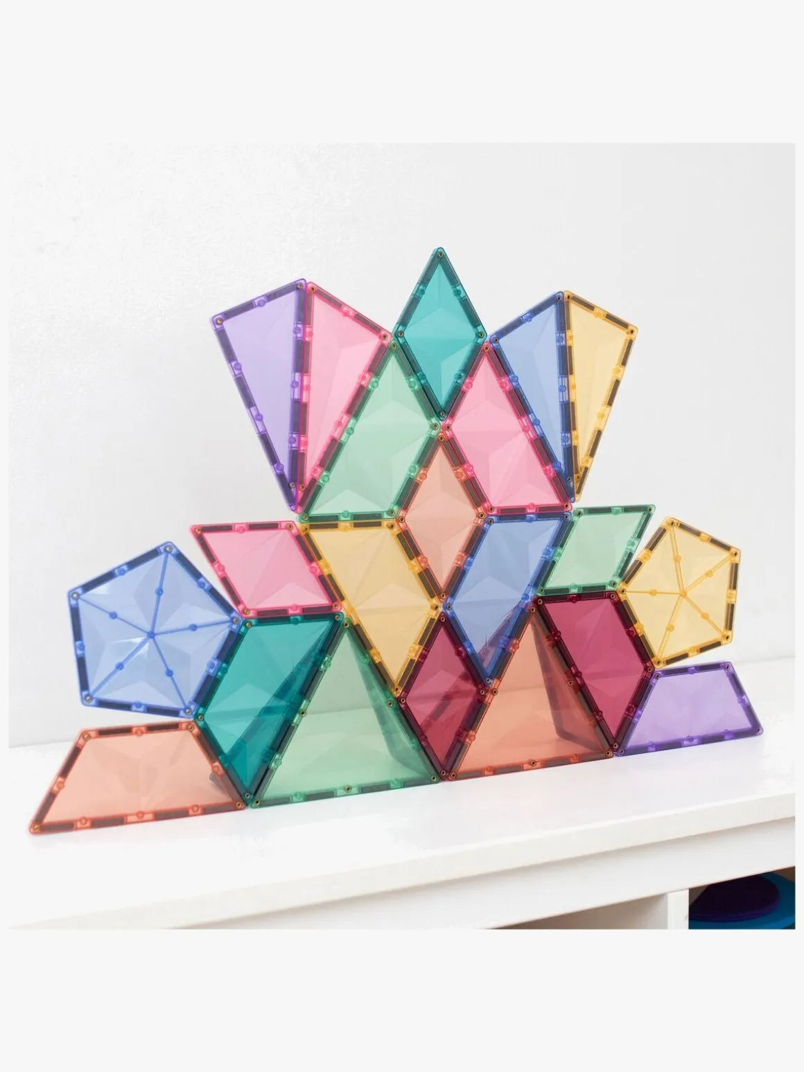 Connetix Magnetiske Byggeklodser Pastel Shape Udvidelsessæt 48 Dele