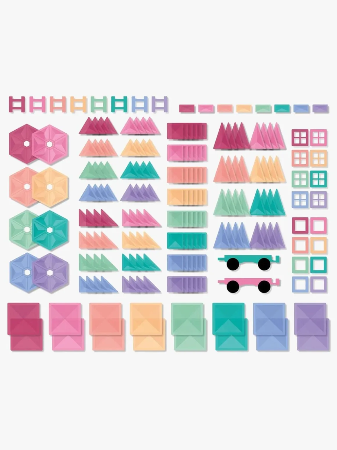 Connetix Magnetiske Byggeklodser Pastel Mega 202 Dele