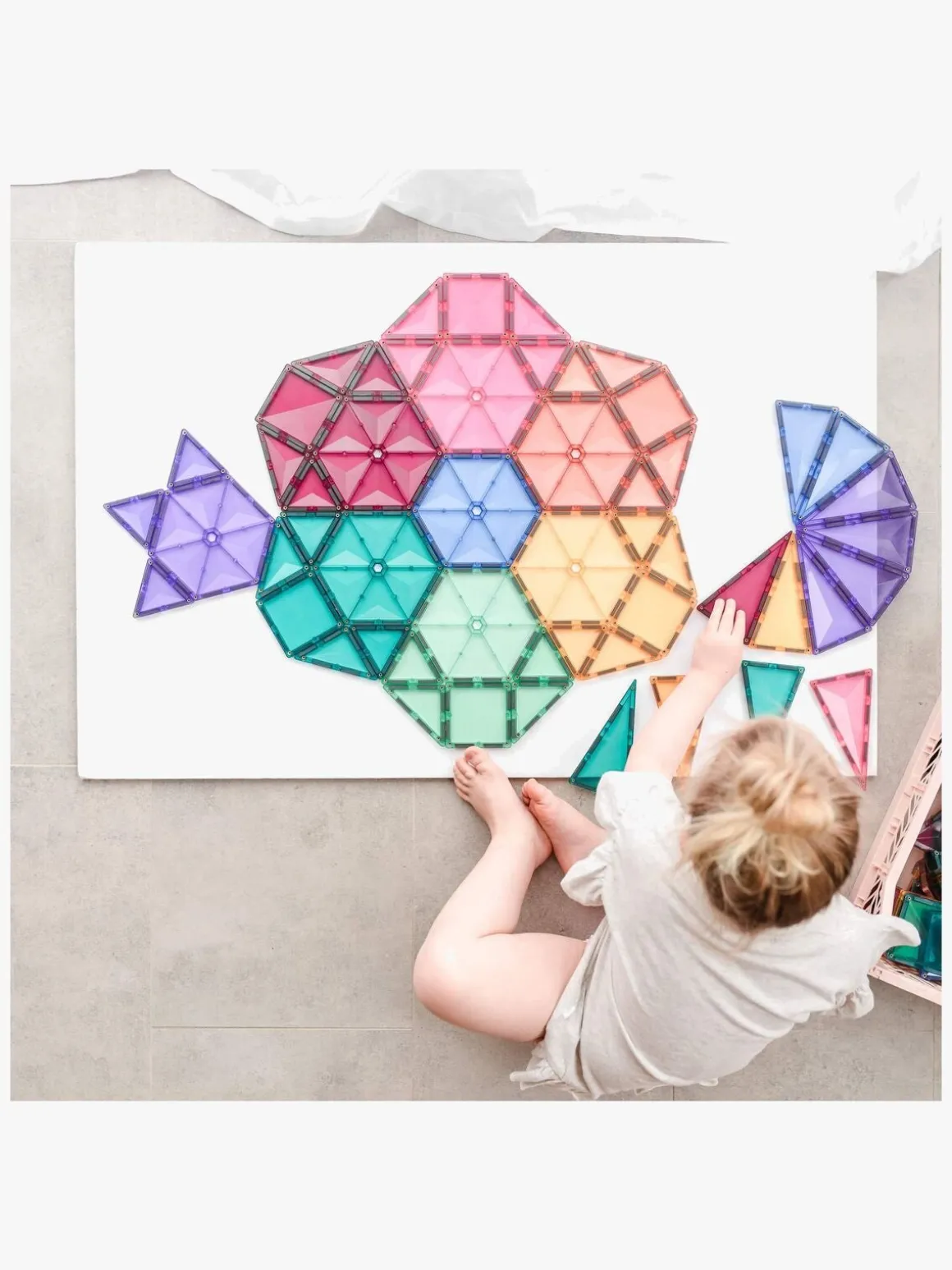 Connetix Magnetiske Byggeklodser Pastel Mega 202 Dele