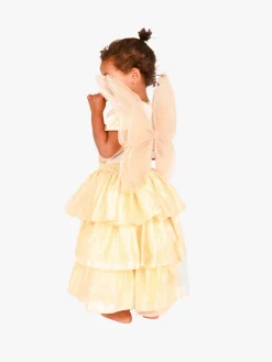 Den Goda Fen Kostume Fe med Tilbehør, Guldfarvet