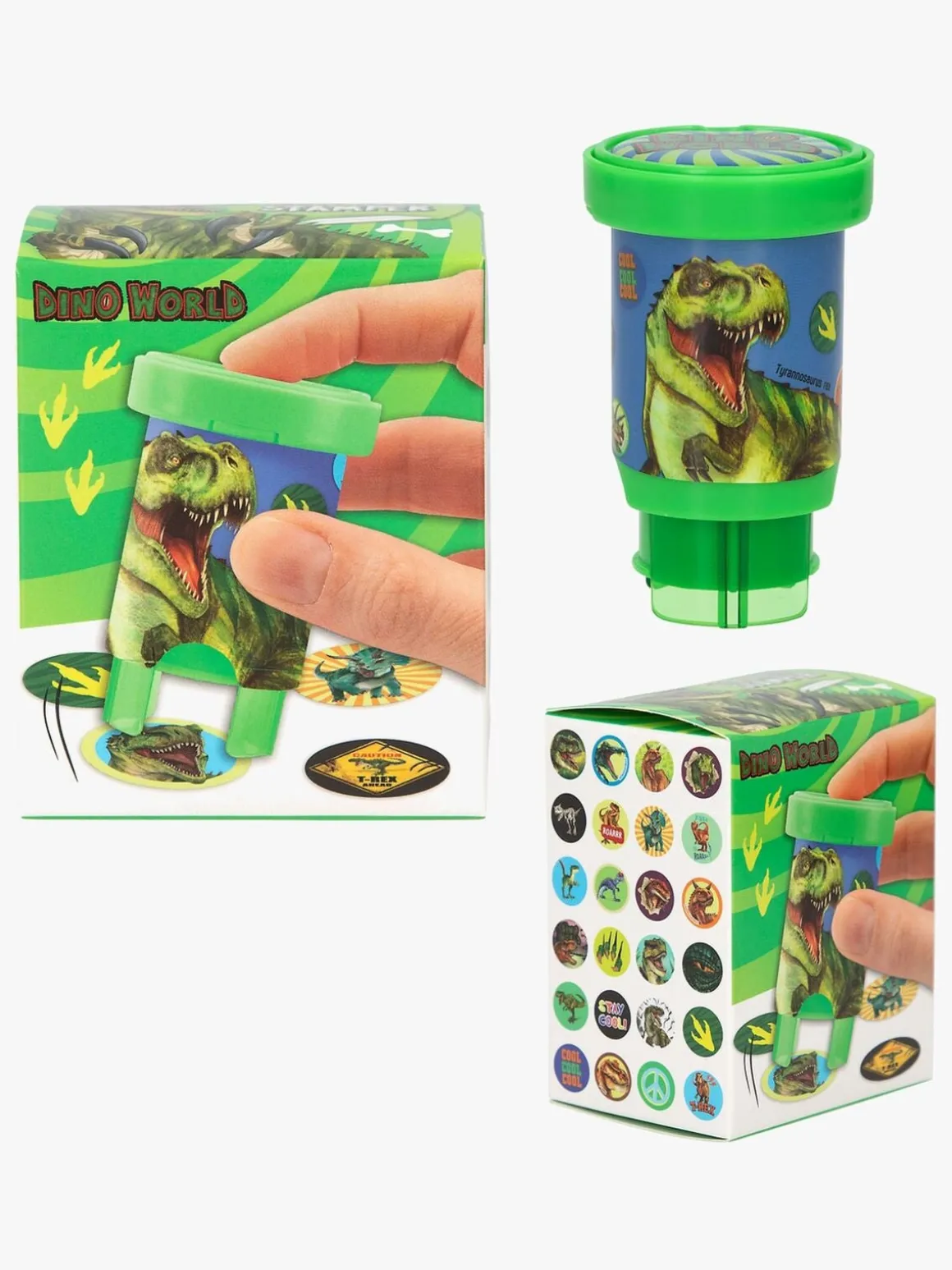 Dino World Klistermærkestempel