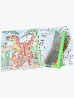 Dino World Malebog med Farveblyanter