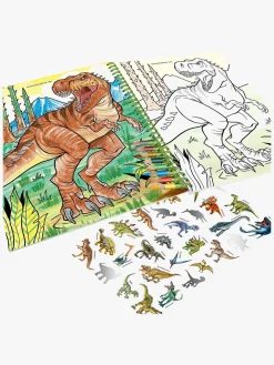 Dino World Malebog med Farveblyanter