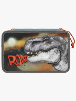 Dino World Roar Tredelt Penalhus, Grå