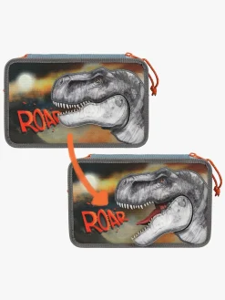 Dino World Roar Tredelt Penalhus, Grå