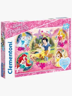Disney Princess Glitter Puslespil, 104 Brikker