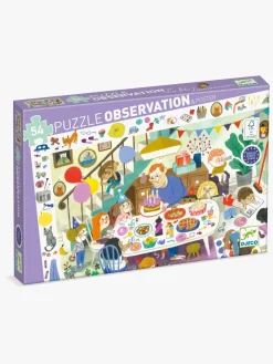 Djeco Observationspuslespil Fødselsdagsfest 54 Brikker