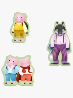 Djeco Puslespilssæt De Tre Små Grise 35 Brikker