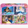 Educa Disney Princess Puslespil 4-i-1