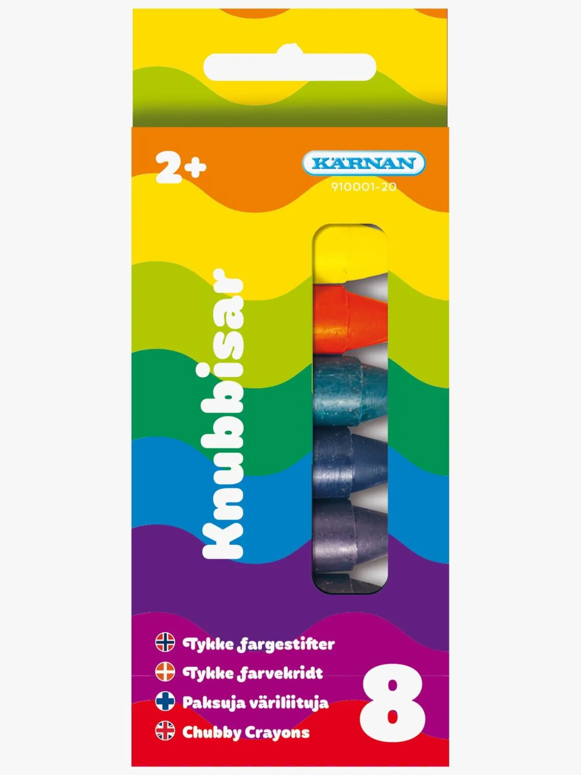 Egmont Kärnan Kridt Knubbisar 8 stk