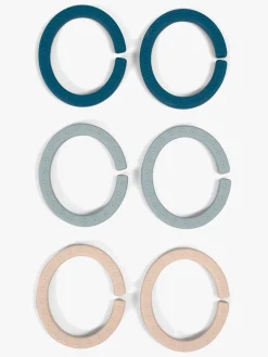 FILIBABBA Ringe Silikone, Blå