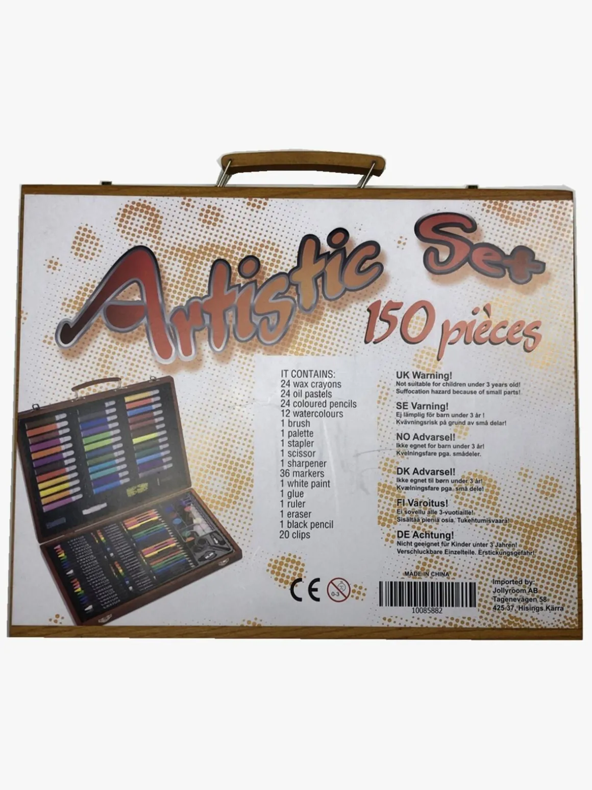 Fippla Maleæske i Træ 150 Dele