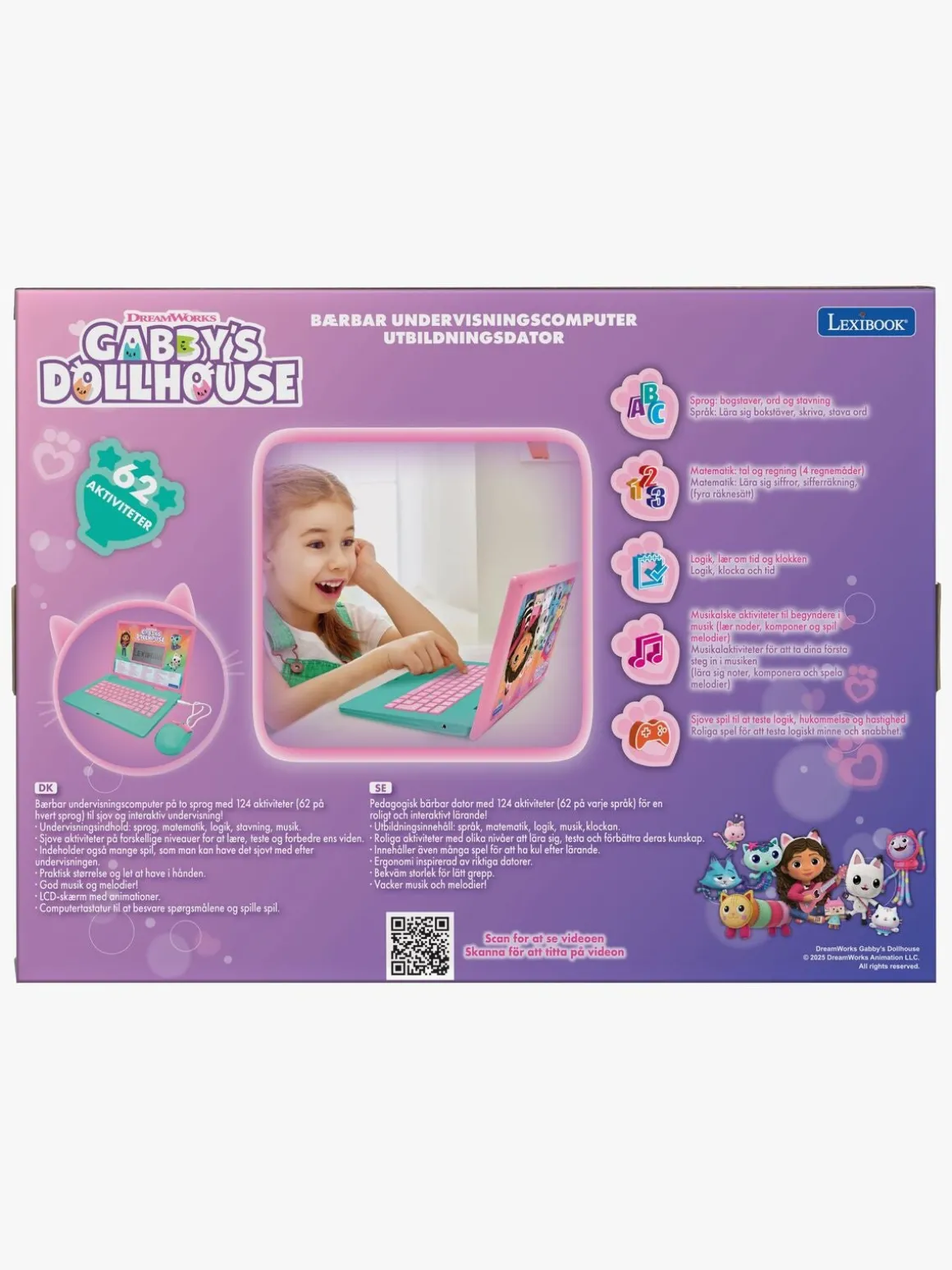 Gabby's Dollhouse Bærbar Computer 62 Aktiviteter