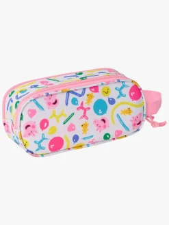 Gurli Gris 3D Dobbelt Penalhus, Blå/Pink