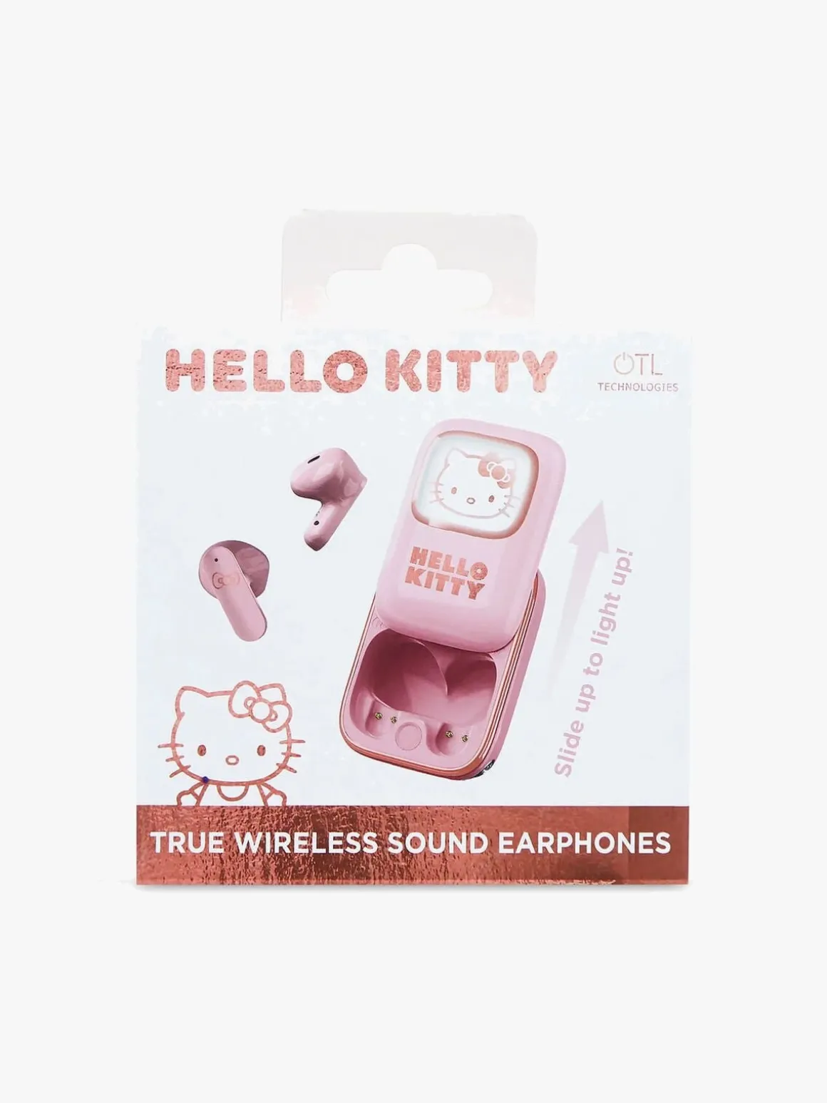 Hello Kitty Høretelefoner In-Ear TWS med LED, Pink