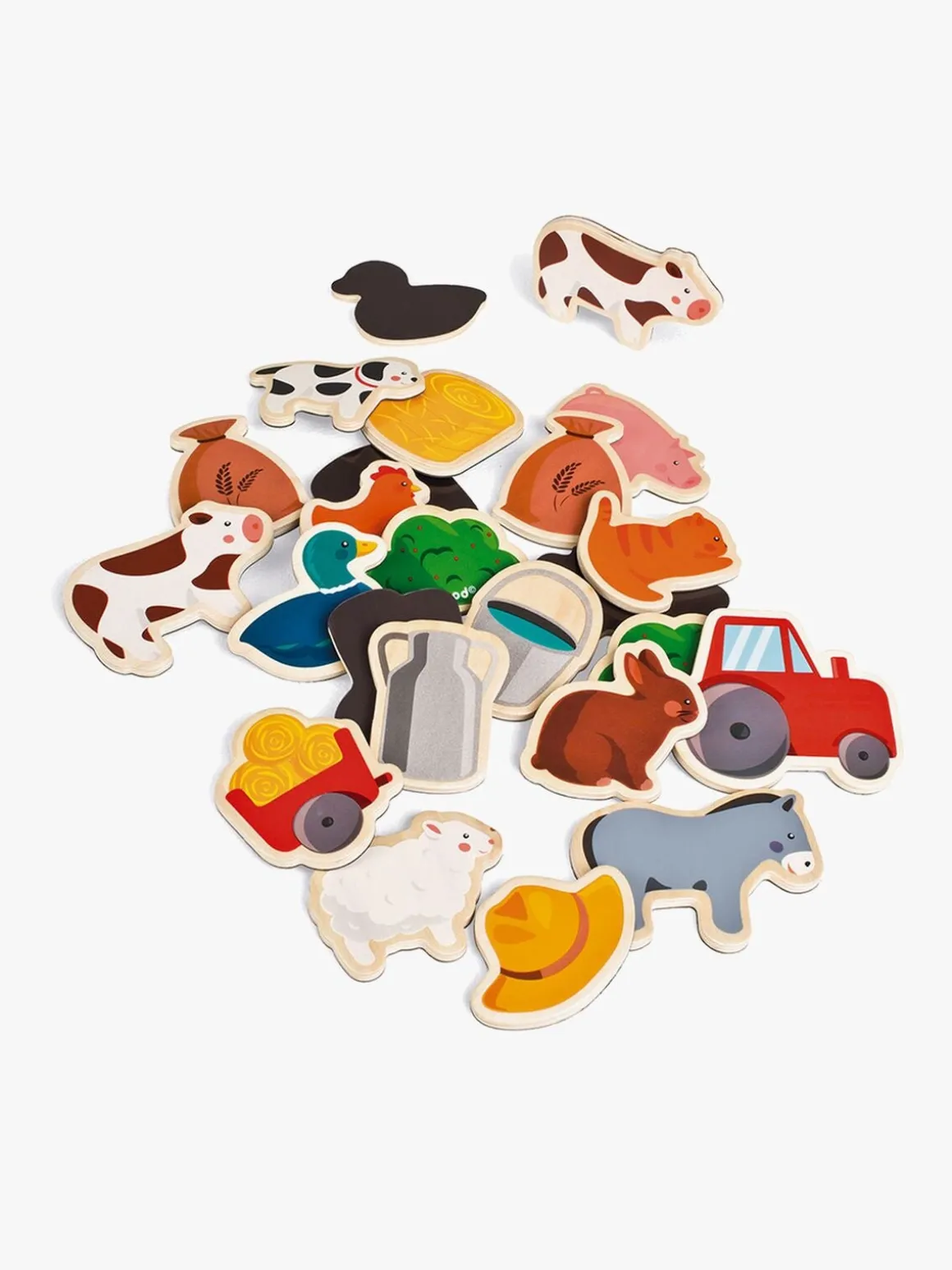 Janod Magneter Bondegård Træ 24 Stk.