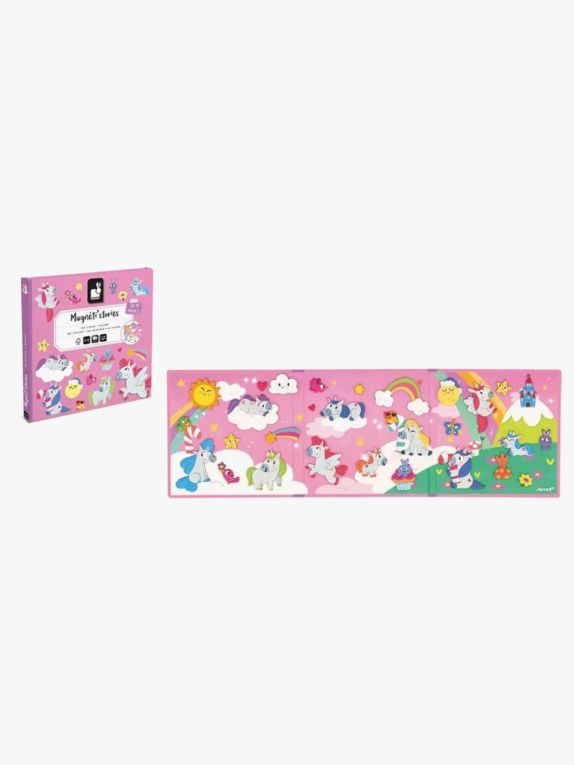 Janod Magneti'Stories Magnetsæt Enhjørninger 30 Stk.