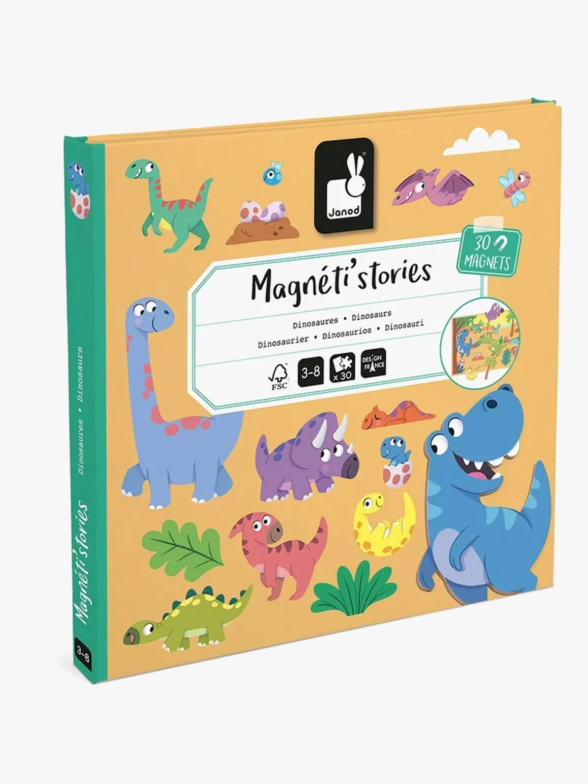 Janod Magneti'Stories Magnetsæt Dinosaurer 30 Stk.