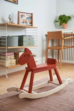 Kids Concept Gyngehest Carl Larsson, Rødorange