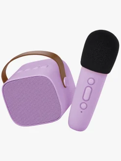 Lalarma Bluetooth-højttaler med Trådløs Mikrofon, Lilla