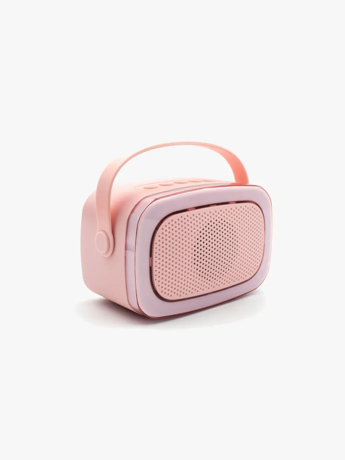 Lalarma Karaokesæt med LED-lys & 2 Mikrofoner, Pink