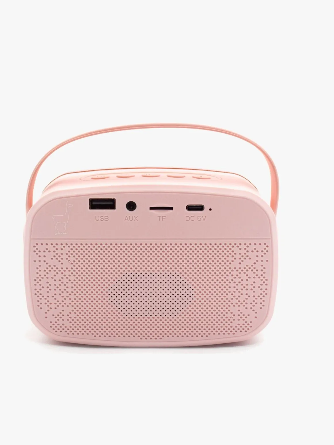 Lalarma Karaokesæt med LED-lys & 2 Mikrofoner, Pink