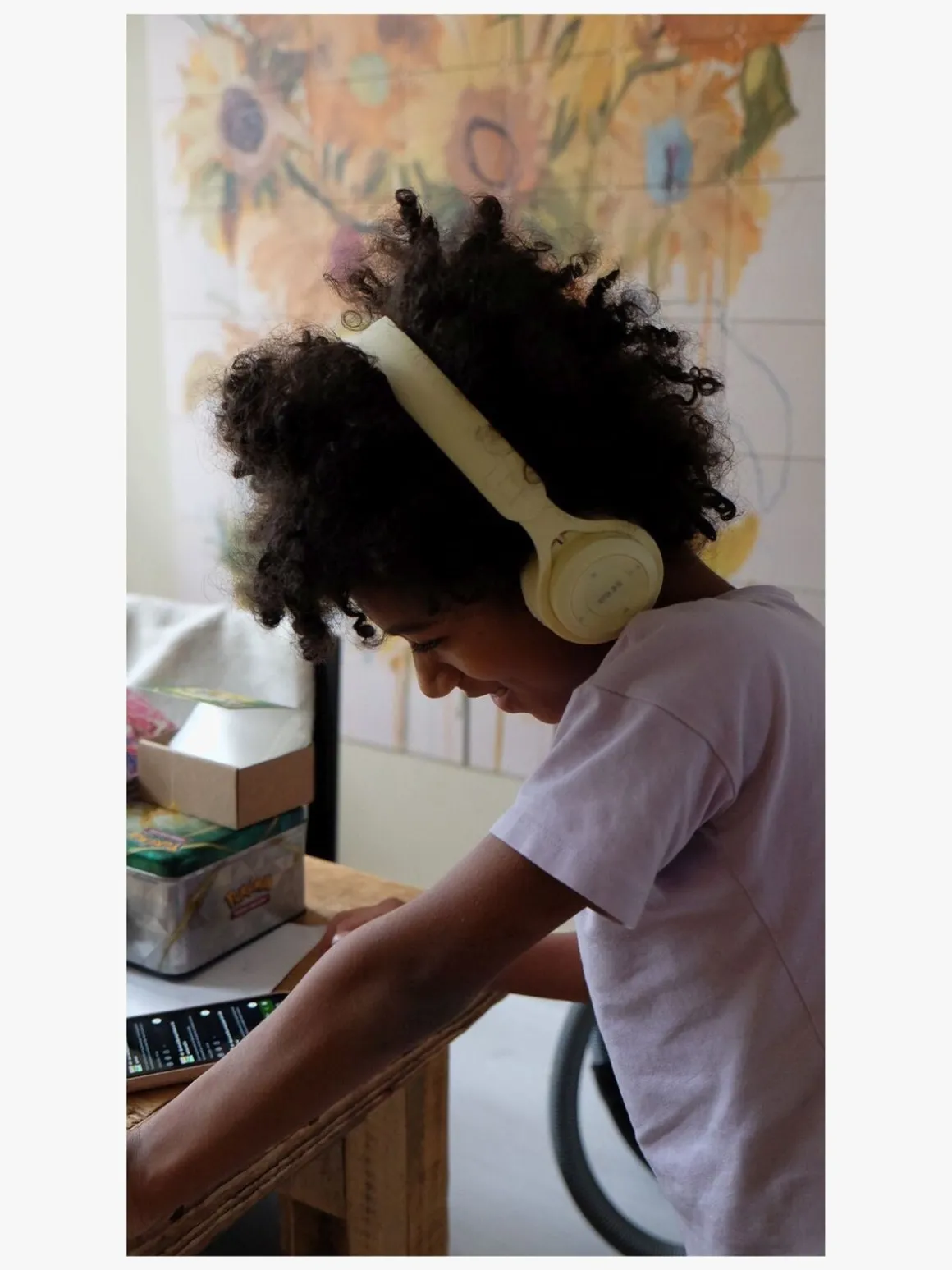 Lalarma Trådløse Høretelefoner, Pastelgul